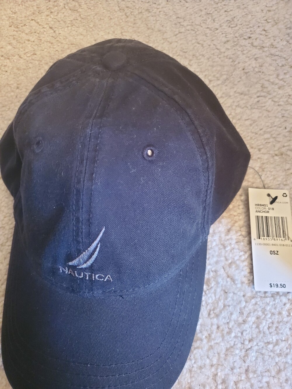 Nautica Classic Embroidered Sail Cap in Black